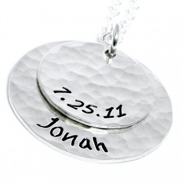 Mom Necklace Layered - Personalized Hand Stamped Jewelry