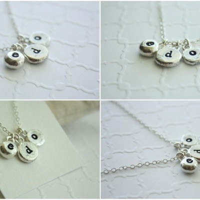 Mommy Necklace , Personalized Necklace , Recycled Silver , Eco Friendly Jewelry