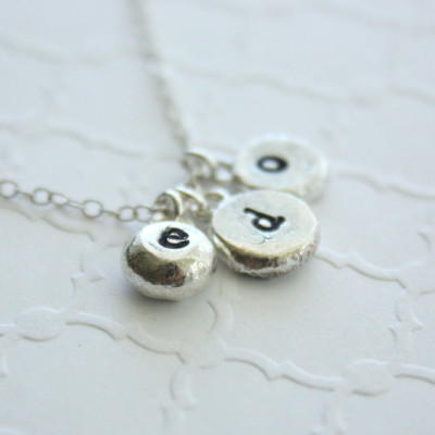 Mommy Necklace , Personalized Necklace , Recycled Silver , Eco Friendly Jewelry