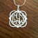 Personalized Monogram Necklaces | Sterling Silver Handcrafted Jewelry
