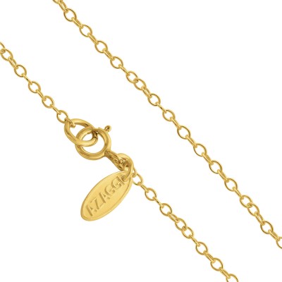 Name Bar Linda Charm Pendant Jump Ring Necklace #14K Gold Plated over 925 Sterling Silver #Azaggi N0779G_Linda