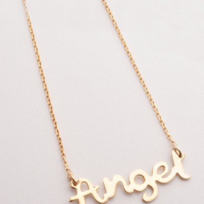 Name Necklace / Sterling Silver Personalized Jewelry / Gold Plated Personalized Name Necklace / Initial Necklace / Letter Necklace