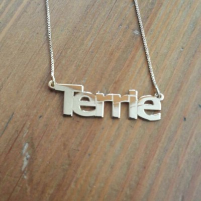 Name Necklace Terrie Necklace With Name On It Sterling Silver Name Christmas Gift 21 Birthday Gift 16 Birthday Gift For Girfriend Birthday