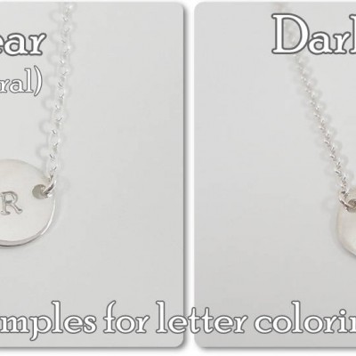 Name stamped Heart Necklace - Name Necklaces - Hand Stamped Personalized Jewelry - Custom Made