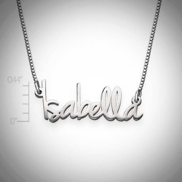 Nameplate Necklace | Sterling Silver Nameplate Necklace | Nameplate | Necklace