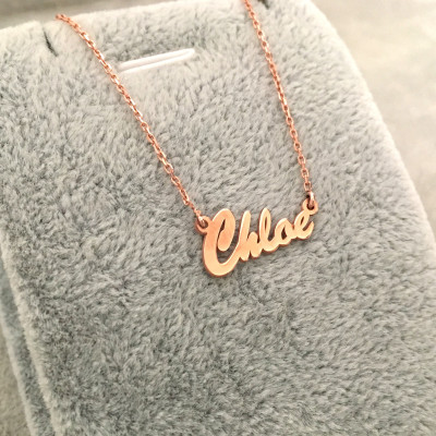 Nameplate Necklace, Gold Nameplate Necklace, Name On Necklace, Name Plate Necklace, Personalized Nameplate, Custom Nameplate, Name Necklace