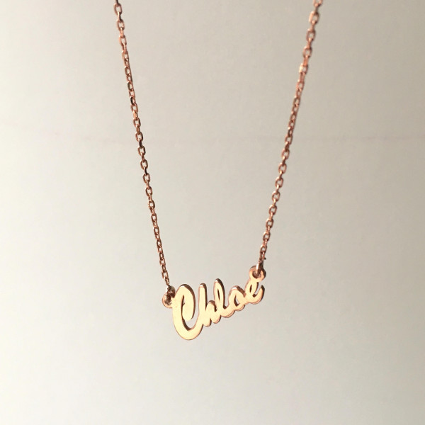 Nameplate Necklace, Gold Nameplate Necklace, Name On Necklace, Name Plate Necklace, Personalized Nameplate, Custom Nameplate, Name Necklace