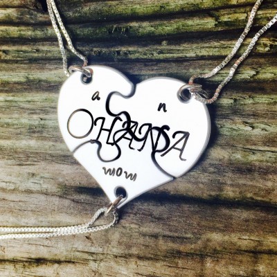 Ohana Necklace, Hawaiian Jewelry, Mom Necklace, Mother Daughter Jewelry, Hawaiian Gifts, Sisters Necklace, Best Friends Necklace