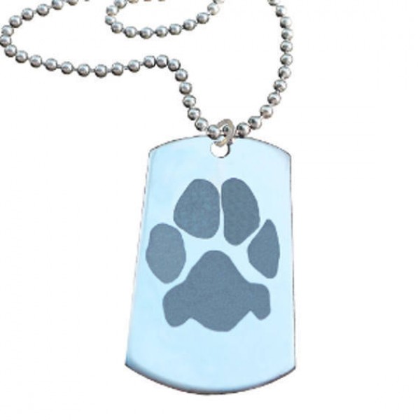 Paw Print Necklace | Your Custom Paw | Personalized with Your Pet's Paw Print and Name | Best Cat Dog Pet Lover Gift | Mother's Day