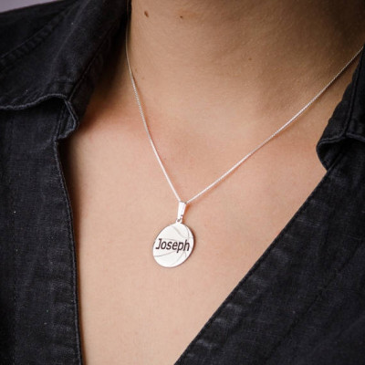 Personalized Basketball pendant in Sterling Silver 0.925