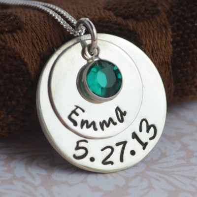 Personalized Birthstone Necklace for Mom, Mothers Necklace, Necklace for Mom, Mommy Jewelry, Mothers Gift, Christmas Gift for Mom, Xmas Gift