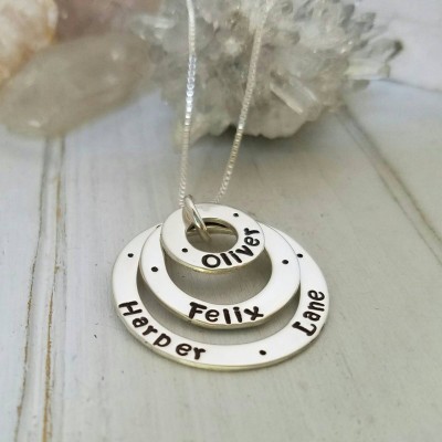 Personalized Grandmother Necklace, Nana Necklace, Sterling Silver name necklace, Custom name necklace, Mommy jewelry, Name Necklace