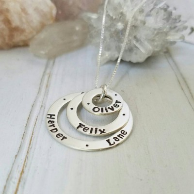 Personalized Grandmother Necklace, Nana Necklace, Sterling Silver name necklace, Custom name necklace, Mommy jewelry, Name Necklace