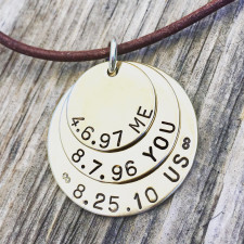 Hand Stamped Mens Necklaces: Crafting His Unique Story