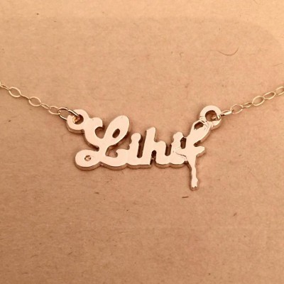 Personalized Name Necklace, Dancer necklace, Gold Nameplate, personalized, Daughter Gift, Tween Girl, gift for girls. Gift for her,