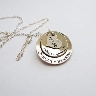 Personalized Necklace - Custom Family Necklace - Personalized Jewelry - Mothers Necklace - Grandma - Grandkids - Kids Names - Custom
