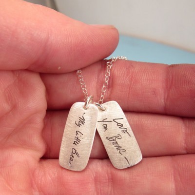Personalized Your Childs Art Gift - Kids Drawing Necklace - Gift for Her - Handwritten Necklace -  Handwriting - Handwriting Jewelry