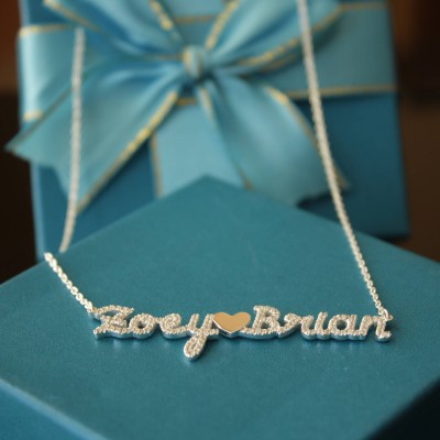 Personalized names necklace