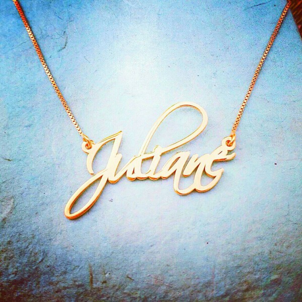 Pretty Little Liars Necklace / ORDER ANY NAME/  Signature name necklace / Scriptina /necklace with my name/ 18k Gold plated name necklace