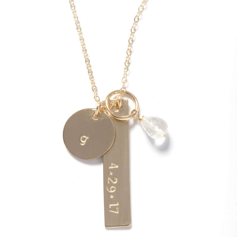 Mum Nan Circle Rings Necklace Birthstone Interlocking Family Pendant  Personalize | eBay