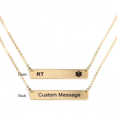 RT Necklaces /Respiratory Therapy Necklaces / Customized text message Necklace