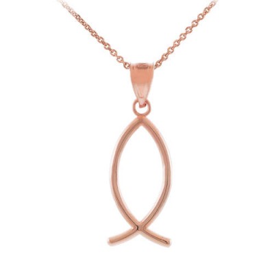 Rose Gold Ichthus (Fish) Vertical Necklace ,name bar necklace, rose quartz necklace, rosegold, green