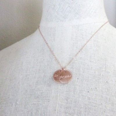 Rose Gold Name Necklace | 14K Rose Gold Filled Custom Charms | Personalized Jewelry | E. Ria Designs