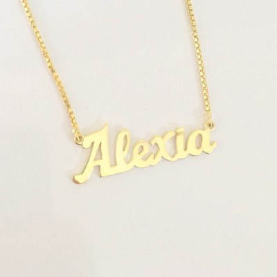 SALE Personalized Name Necklace - Personalized Jewelry - Dainty Name Necklace - Name Necklace with Box Chain  - Bridesmaid Gift-Mother Gift