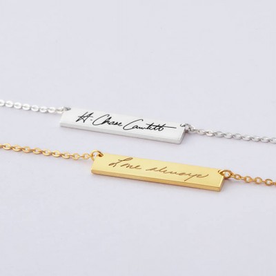Signature Jewelry • Personalized Signature Necklace • Handwritten Necklace • Custom Signature Gift Sterling Silver • CHN08