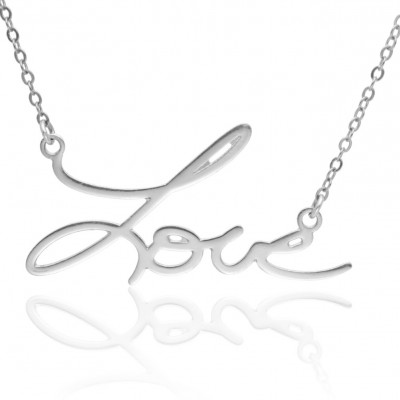 Signature Necklace Personalized jewelry handwriting jewelry Silver name necklace, handwriting necklace keepsake jewelry, minimalist necklace