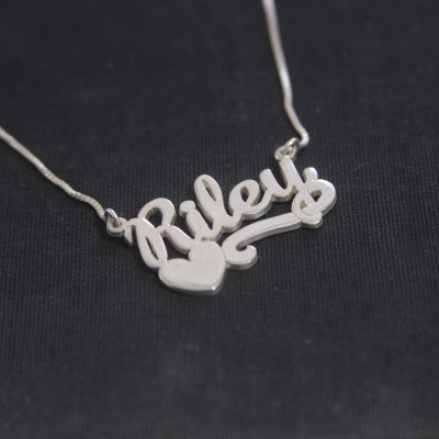 Silver name necklace / Lover style Necklace / Any Name / Christmas Gift / christmas / Love / Jewelry / Necklaces / Name / Name Jewelry /