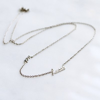 Silver/Gold-Plated Two Name Necklace