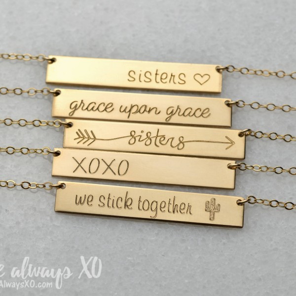 Sister Necklace, necklace for sister, Best Friend Necklace, best friend gift, sister gift, cactus necklace, bridesmaid gift LA104