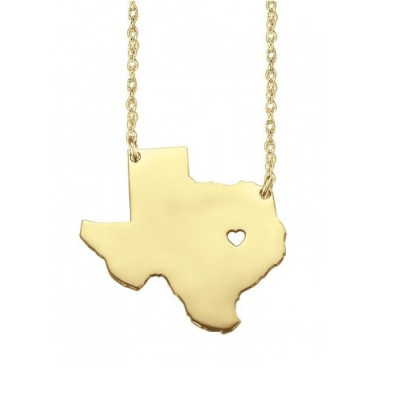 State necklace - california necklace - choose your state necklace - texas, new york, arizona, florida, idahoe, north carolina, south carolin