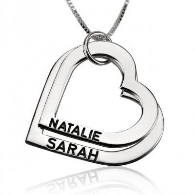 Sterling Silver Engraved Heart Mother Necklace with chain