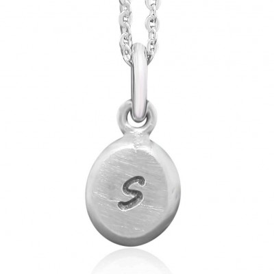 Sterling Silver Monogram Necklace Gift for Girls • Personalized Jewelry Gift for Her • Handwritten Font Charms Necklace