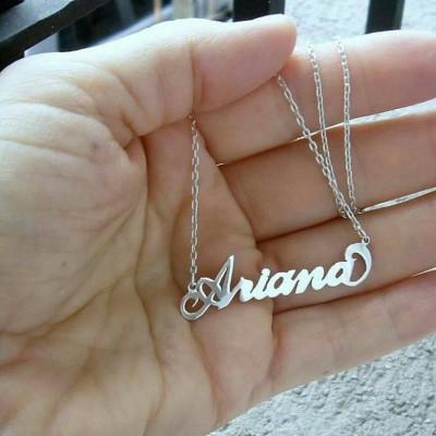 Sterling Silver ,Style Name Necklace, personalized, personal, custom ,Name Necklace, Personalized Any Name, Name Necklace, Initial necklace