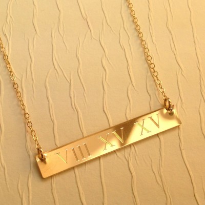 WEDDING gift for mom, Personalized Sterling Silver Bar Necklace Gold bar Necklace, Engraved Necklace Maid of honor necklace Initial Monogram