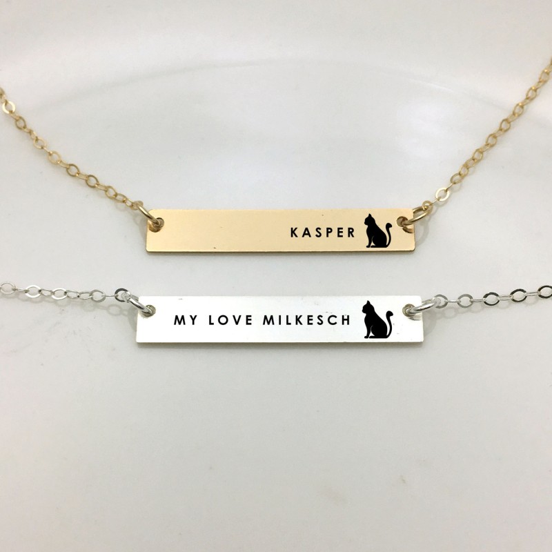 Custom Engraved Square Silver Bar Necklace With 3D Bar Four Sides, 925  Sterling Silver Pendant Personalized Gift For Women/Men From Pgjewelry,  $21.94 | DHgate.Com