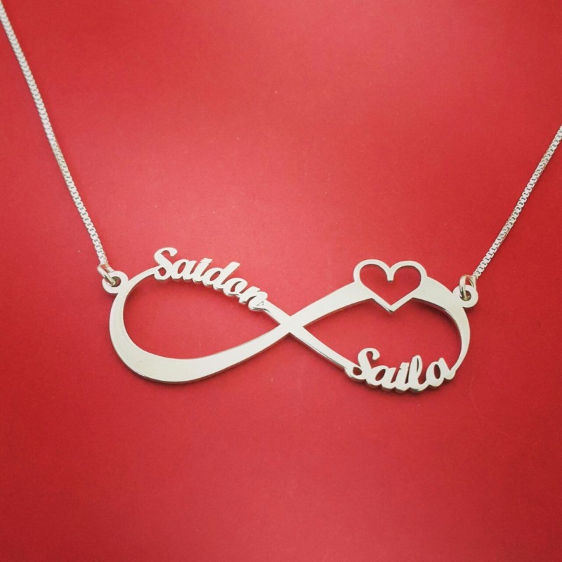 Gold Infinity Heart Charm Necklace | FashionJunkie4Life.com