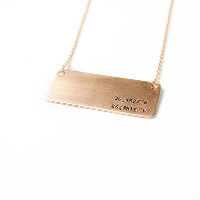 large ID inspired necklace | PERSONALIZED