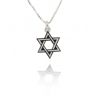 magen david, Star of David Necklace, Sterling Silver Unisex, Dainty necklace, Jewish jewelry, from israel,  gift for men, gift ideas