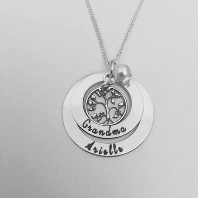 mothers day gift, Personalised family tree necklace, personalized gift for her, family name necklace, mothers day gift, Mothers Necklace