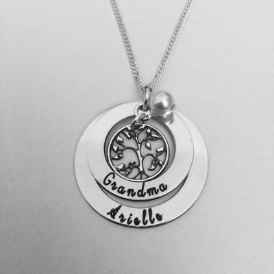 mothers day gift, Personalised family tree necklace, personalized gift for her, family name necklace, mothers day gift, Mothers Necklace