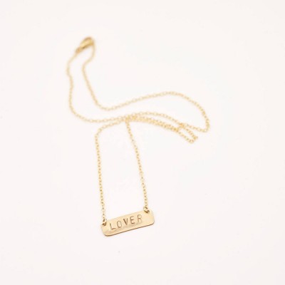 name plate necklace