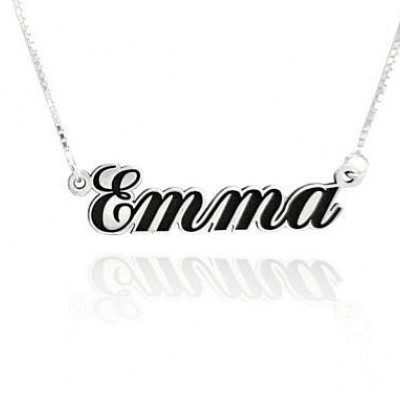silver name plate necklace, silver name necklaces for girls, necklace name plate, personalized name plate necklace, mother name gift