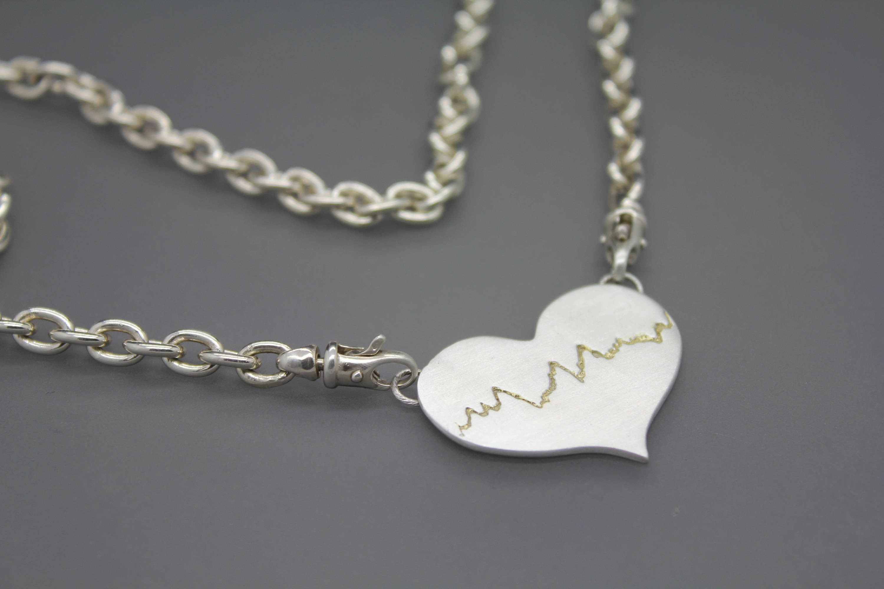 Actual Heartbeat Necklace, Personal Heartbeat, Custom EKG Necklace ...