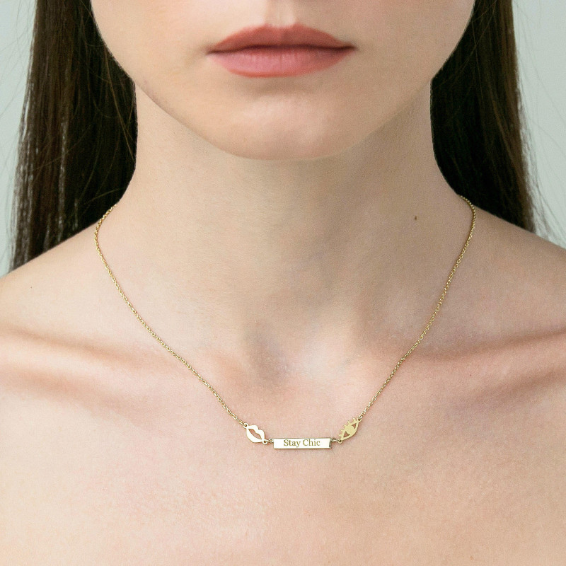 Bestie Necklace Custom Word Necklace Custom Charms Personalized