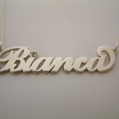 Carrie Font Necklace Sarah Jessica Parker Necklace Sweet 16 Gifts Carrie Name Necklaces Sex In The City Carrie Bradshaw Necklace Birthstone