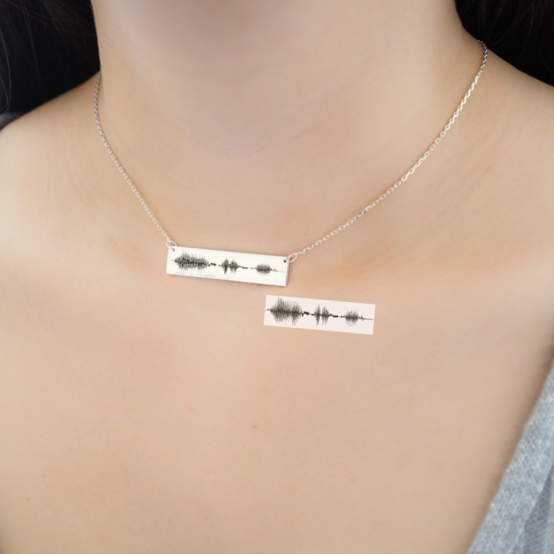 Heartbeat Necklace Actual Baby Heartbeat Necklace New mom Necklace